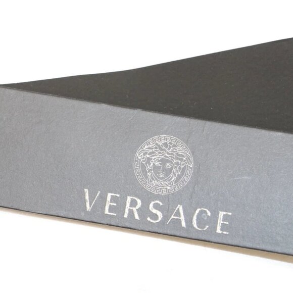 Versace Barocco Reversible Leather Belt Print size 100 - Black/Gold - Picture 10 of 10